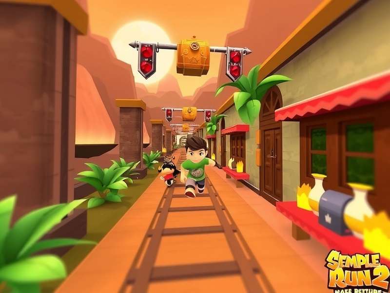 Temple Run VR गेम का प्रमुख दृश्य