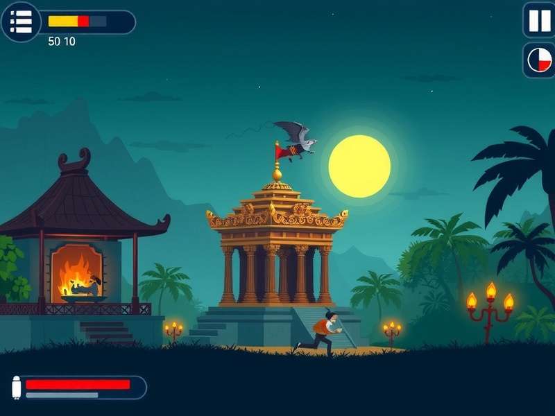 Temple Run Unblocked गेमप्ले स्क्रीनशॉट