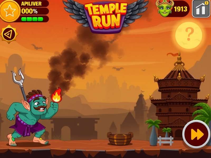 Temple Run Game Over Screen