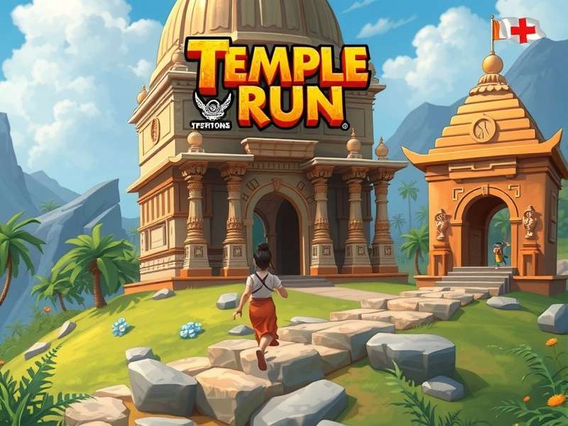 Temple Run iOS गेमप्ले स्क्रीनशॉट