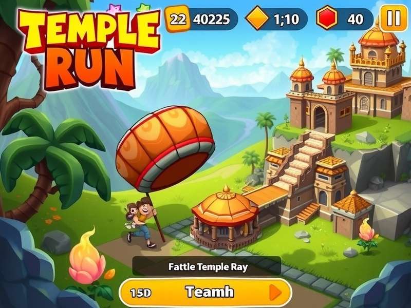 Temple Run Gameplay on Poki Platform