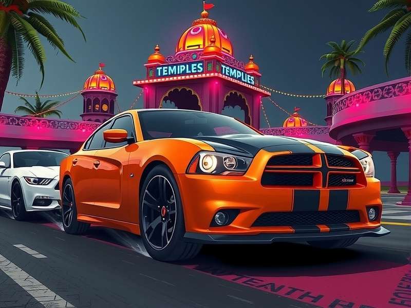 Temple Run Mod 2016 Dodge Charger गेमप्ले