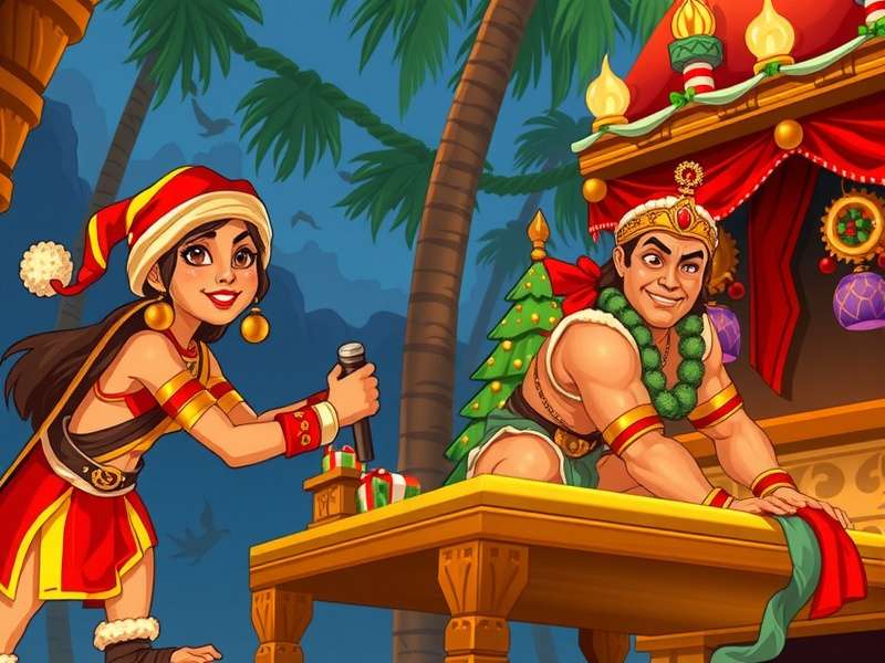 Temple Run 2 Christmas Game Screenshot