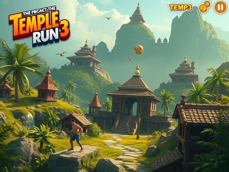 Temple Run 3 iOS गेमप्ले स्क्रीनशॉट