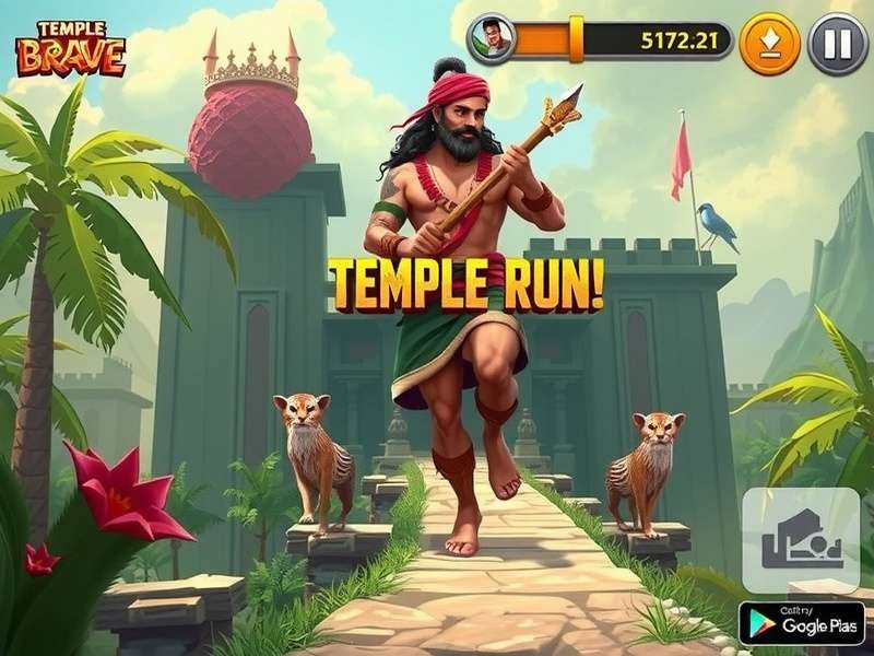 Temple Run Brave App गेमप्ले स्क्रीनशॉट