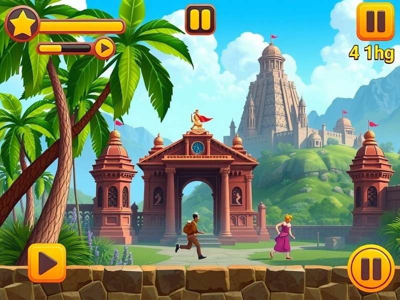 Temple Run 3D Gameplay Screenshot