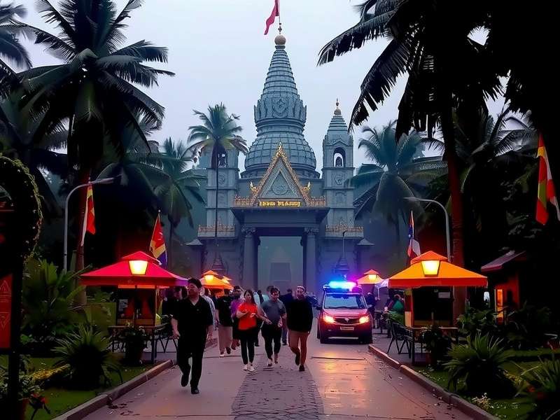 अंगकोर वाट मंदिर का हवाई दृश्य