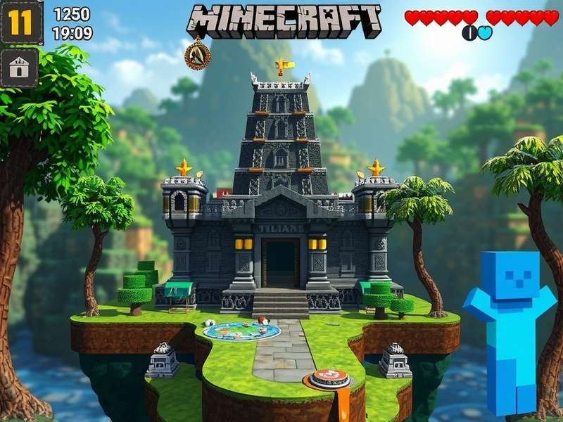 Temple Run 2 AN1 Minecraft gameplay screenshot