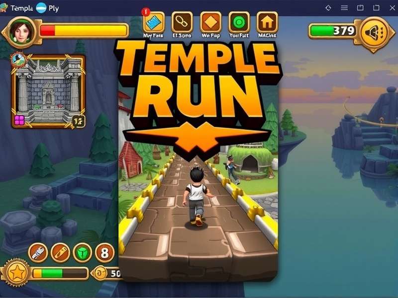 Temple Run Game Laptop Screenshot