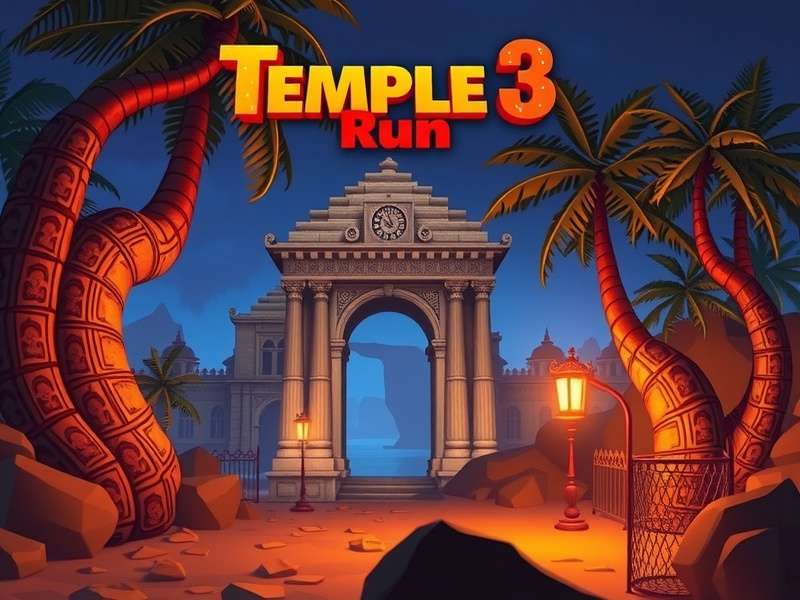 Temple Run 3D Gameplay with Music Theme