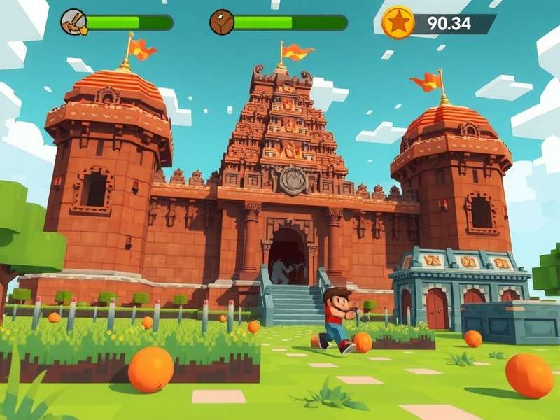 Minecraft Monster School Temple Run गेमप्ले