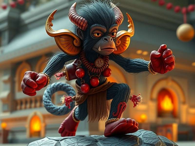 Temple Run Demon Monkey Plush - आधिकारिक उत्पाद छवि