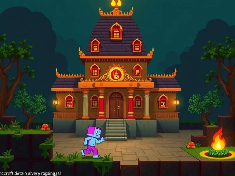 Minecraft Monster School Baby Temple Run गेमप्ले