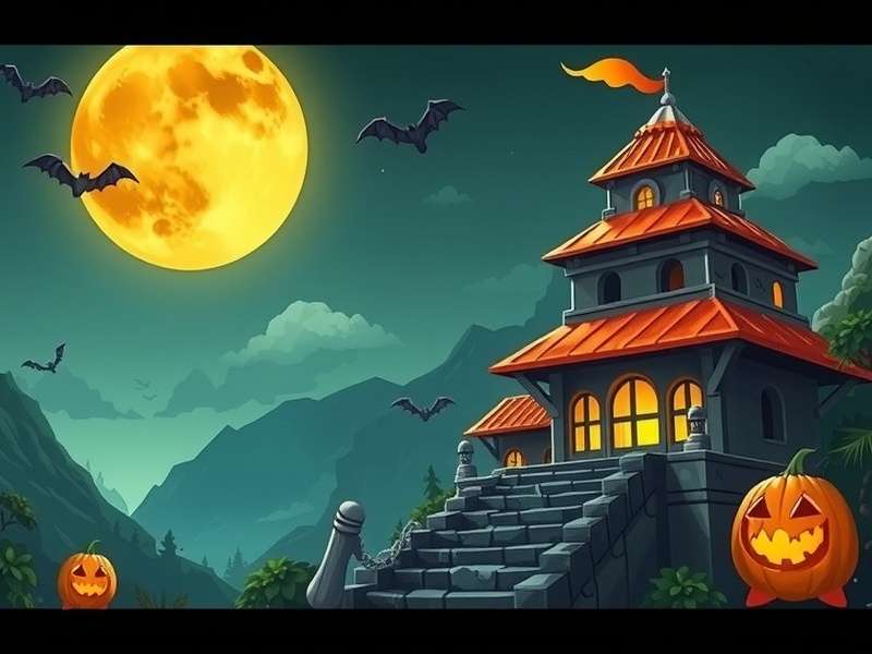 Temple Run Spooky Summit Poki gameplay screenshot
