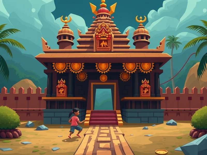 Temple Run 2 में राक्षसों का दृश्य