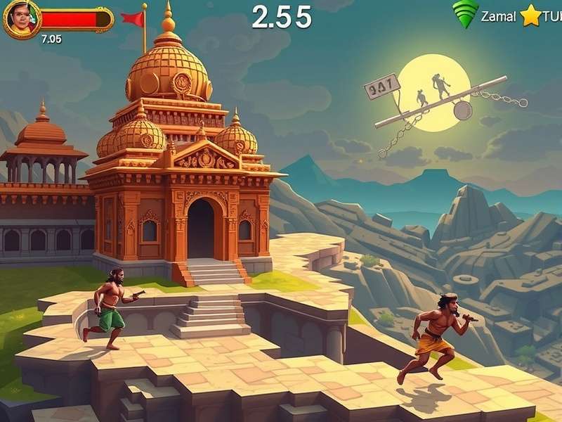 Temple Run Game Over स्क्रीन