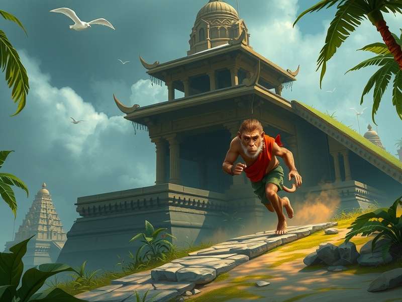 Temple Run Sound Monkey गेमप्ले
