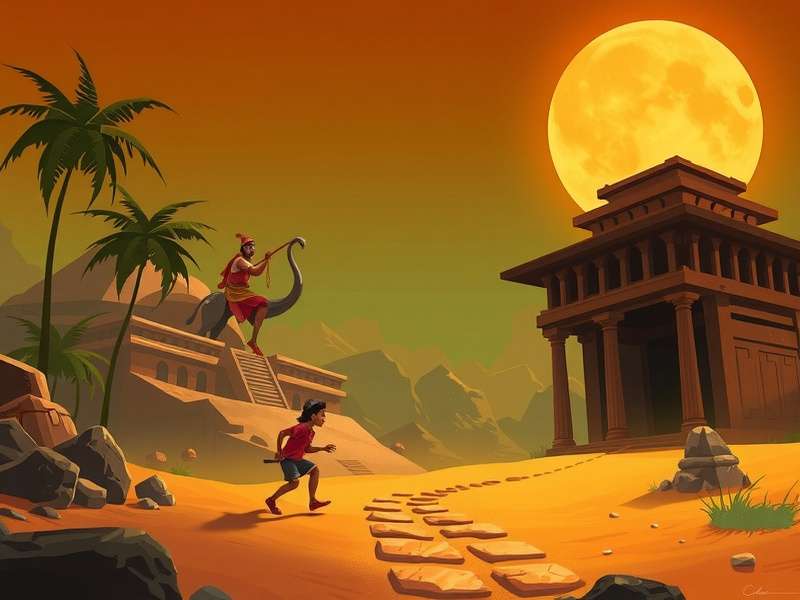 Temple Run 2 Blazing Sands gameplay screenshot
