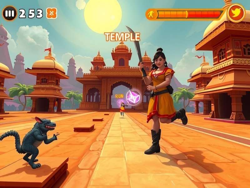 Temple Run Gameplay Screenshot