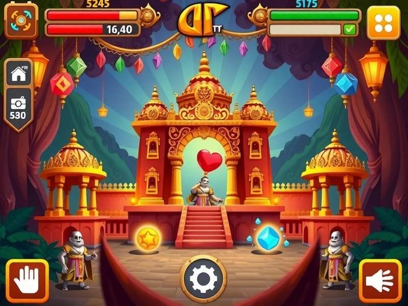 Temple Run Online Game Poki इंटरफेस