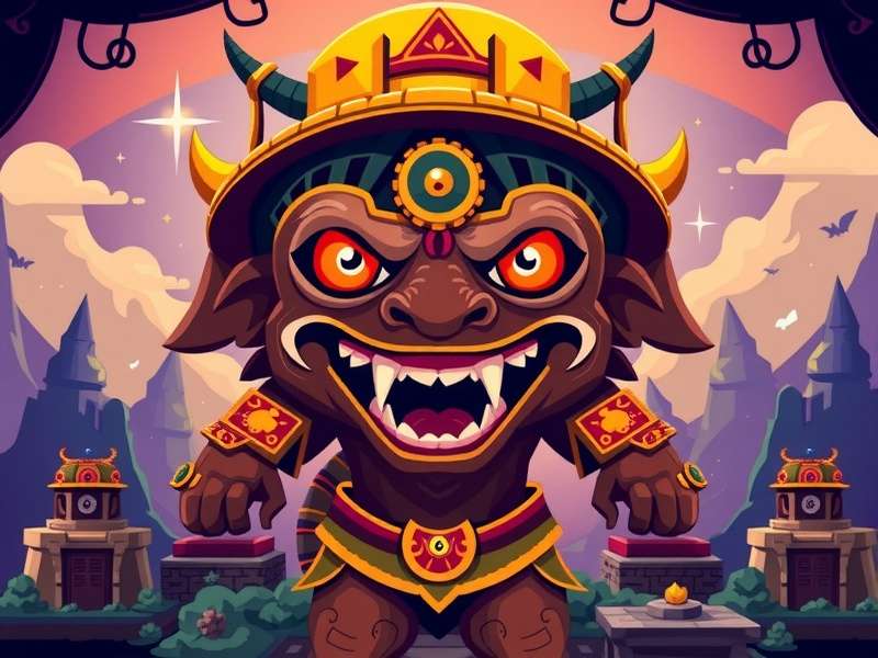 Temple Run Bat Monster Face