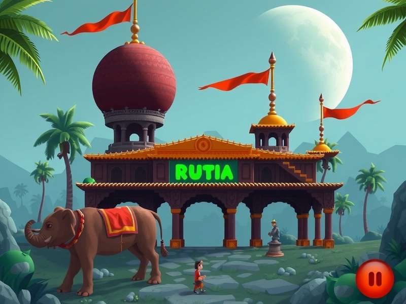 Temple Run Game Mix Color gameplay screenshot