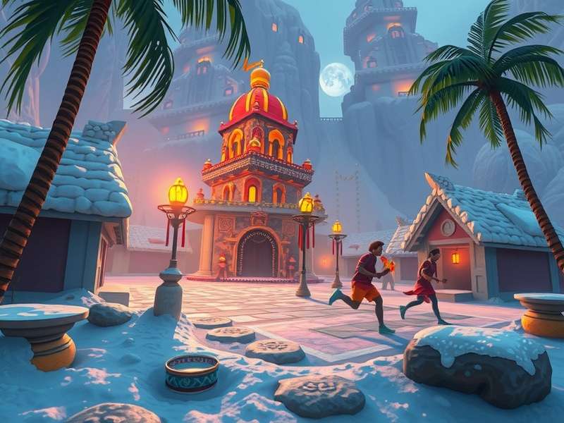 Temple Run 2 Christmas Ending Scene