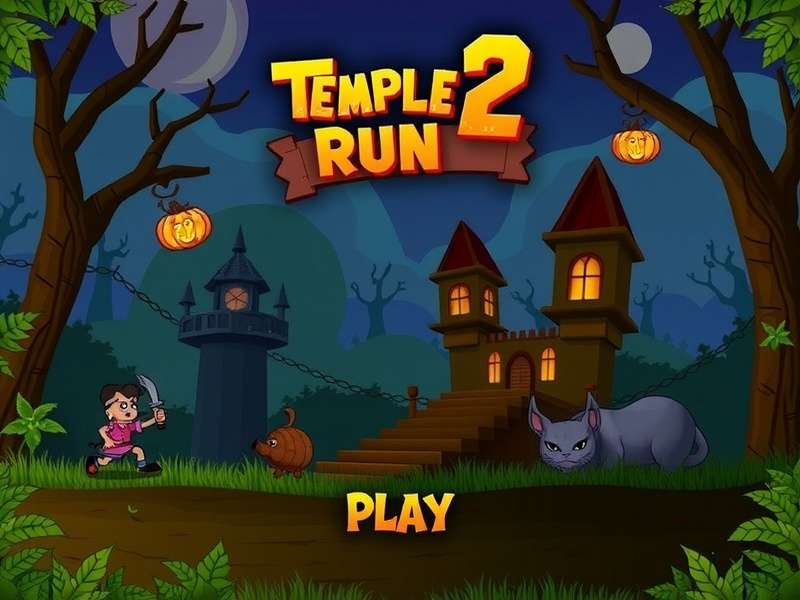 Temple Run 2 Haunted Harvest Gameplay Screenshot