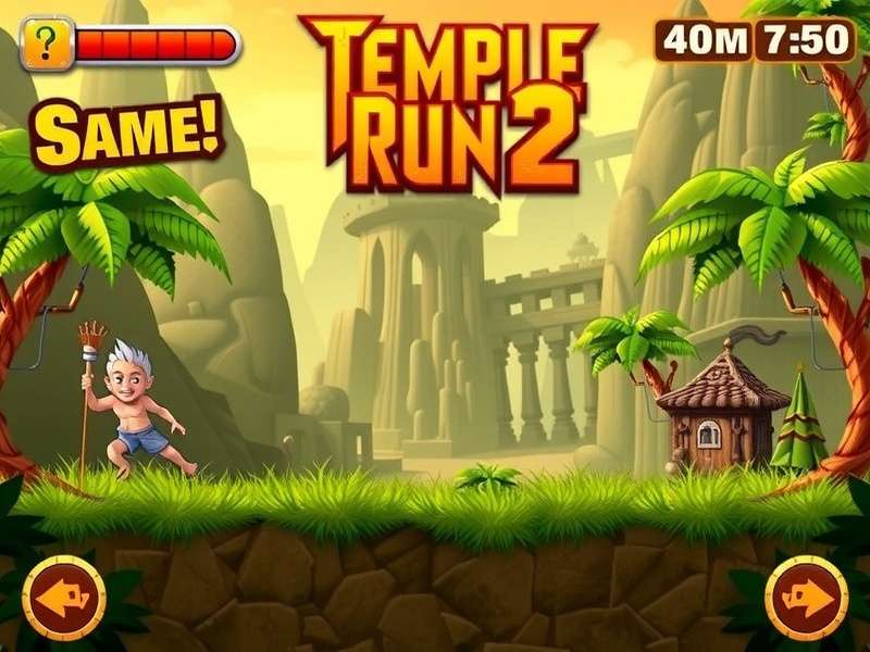 Temple Run 2 iPad gameplay screenshot