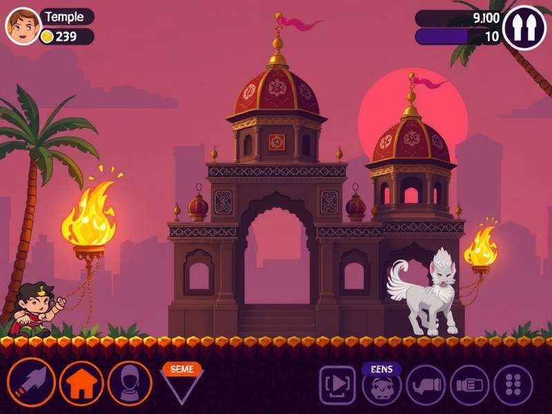 Temple Run Little Game gameplay screenshot