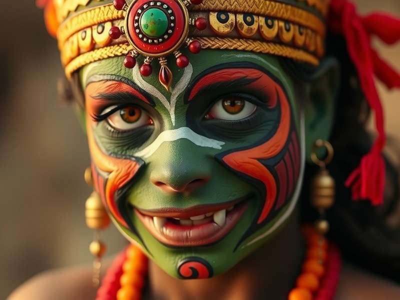 Temple Run Monster Face Paint डिजाइन