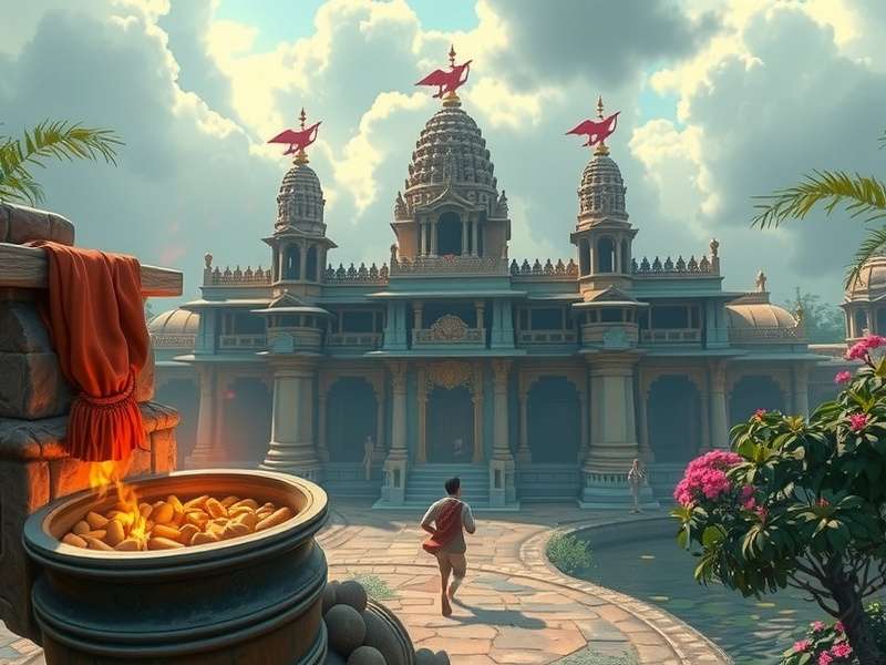 Temple Run End Screen दिखाते हुए हाई स्कोर