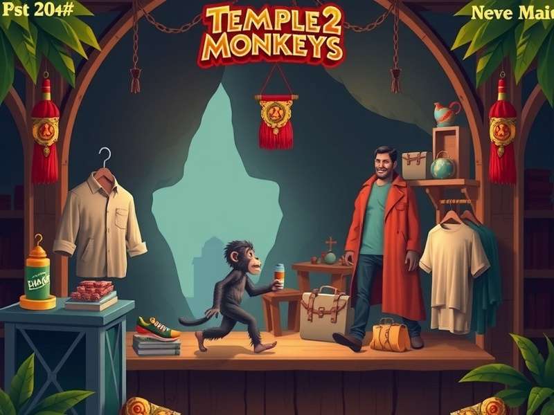 Temple Run 2 Monkeys Clothing Shop Interface