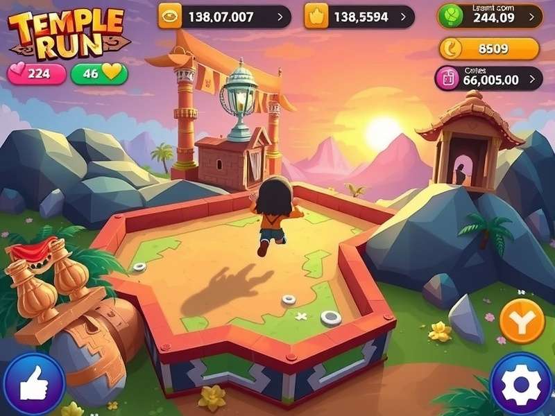 Temple Run on Poki gameplay screenshot