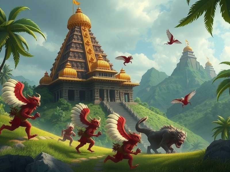 Temple Run Monsters gameplay screenshot