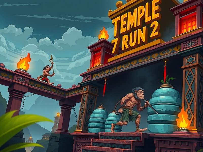 Temple Run 2 Evil Demon Monkeys gameplay