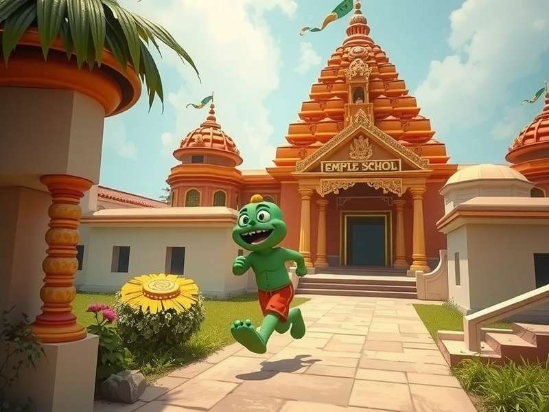 Monster School Temple Run Baby गेमप्ले