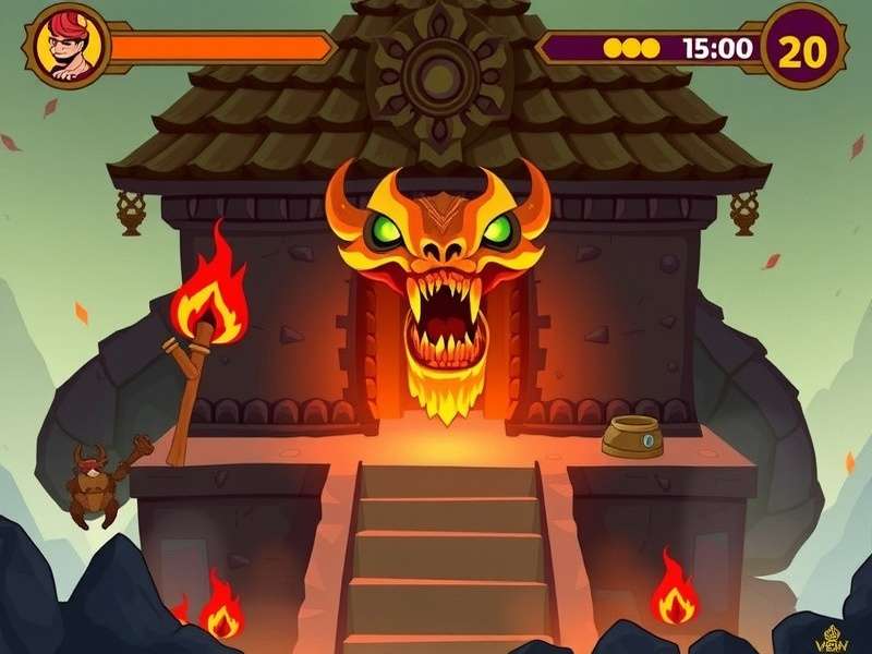 Temple Run Game Monster Chasing Scene