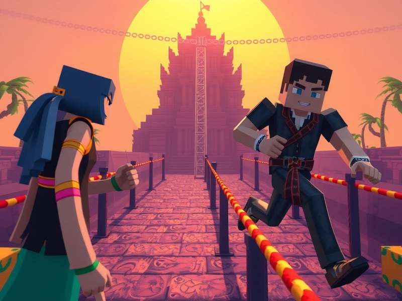 Minecraft Monster School Temple Run 2024 गेमप्ले
