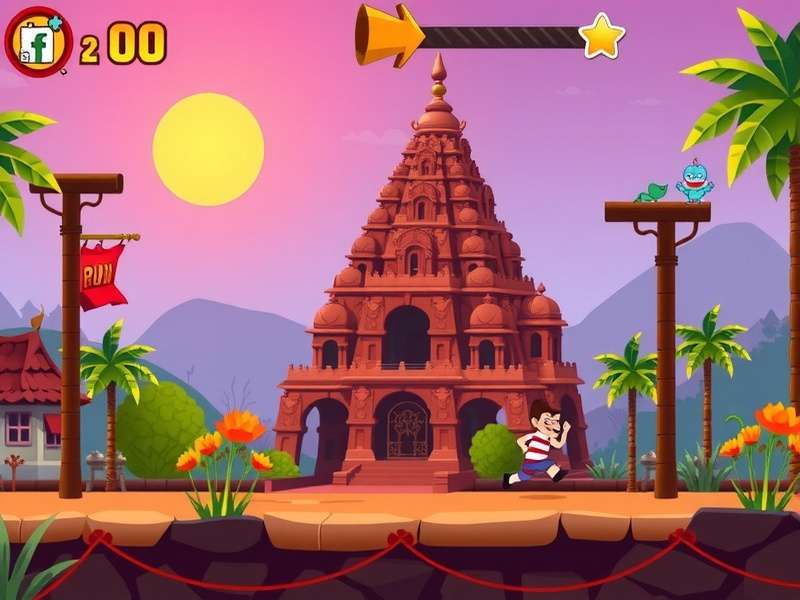 Temple Run 2 गेमप्ले - दौड़ते हुए कैरेक्टर