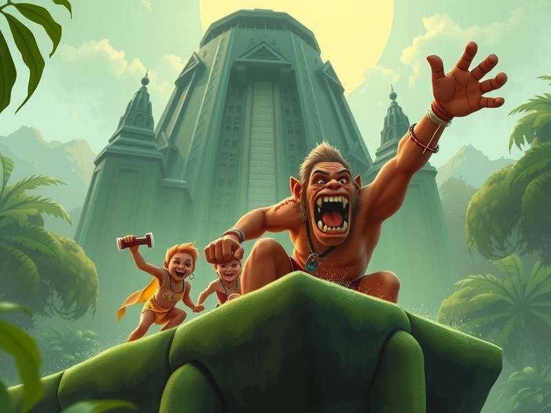 Temple Run 2 Lost Jungle Music screenshot showing gameplay with musical elements