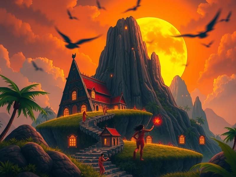 Temple Run 2 Volcano Island gameplay screenshot