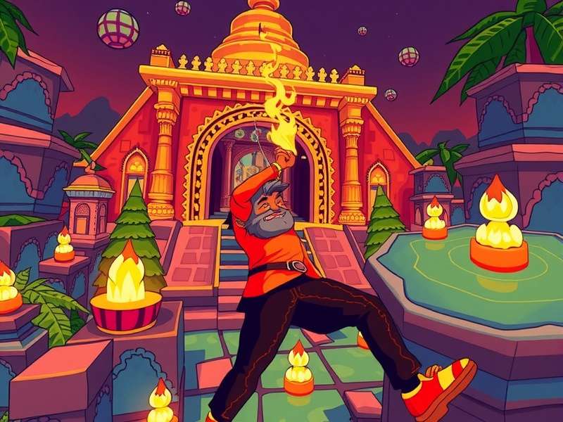 Temple Run VR Game System Interface