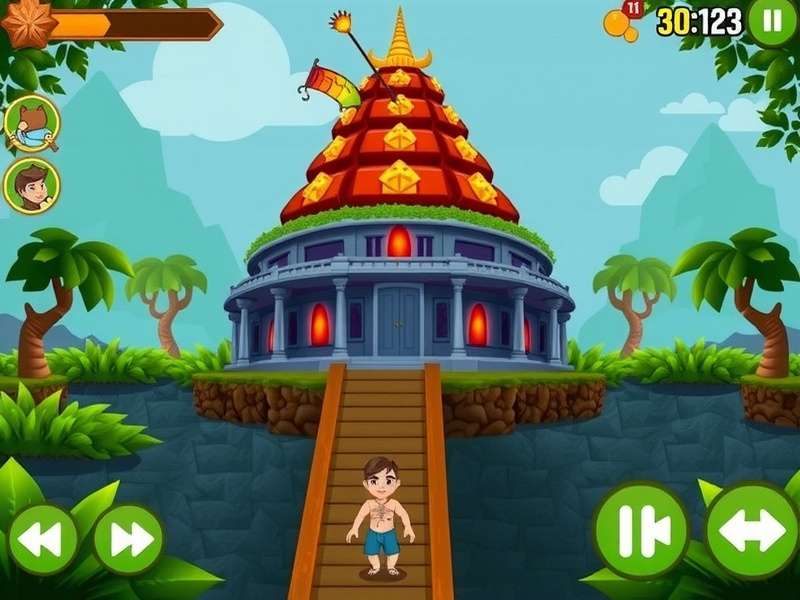 Temple Run 2 Jungle Fall Mod APK Gameplay