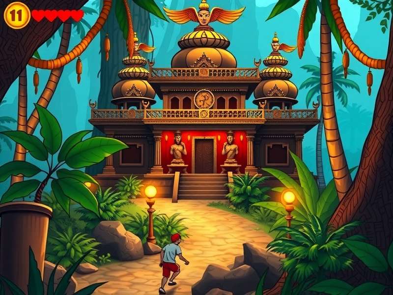 Temple Run 2 Fall Jungle Gameplay Screenshot