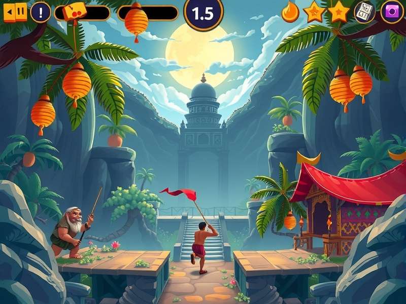 Temple Run Game Mixi Screenshot