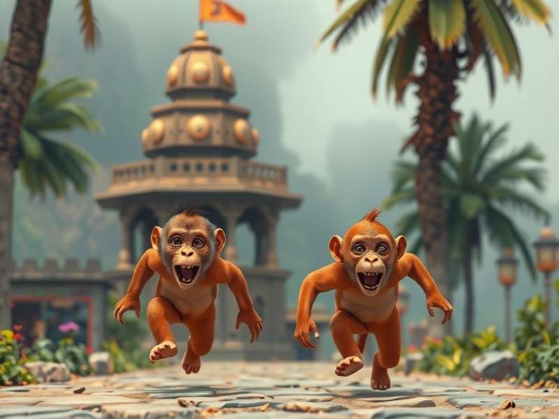 Temple Run 2 में बंदरों की हंसी