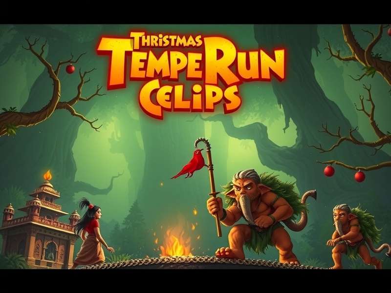 Temple Run Christmas Characters and Power-ups