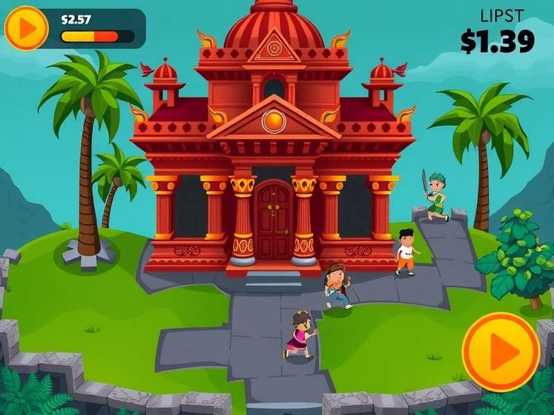 Temple Run IO Games Unblocked gameplay screenshot
