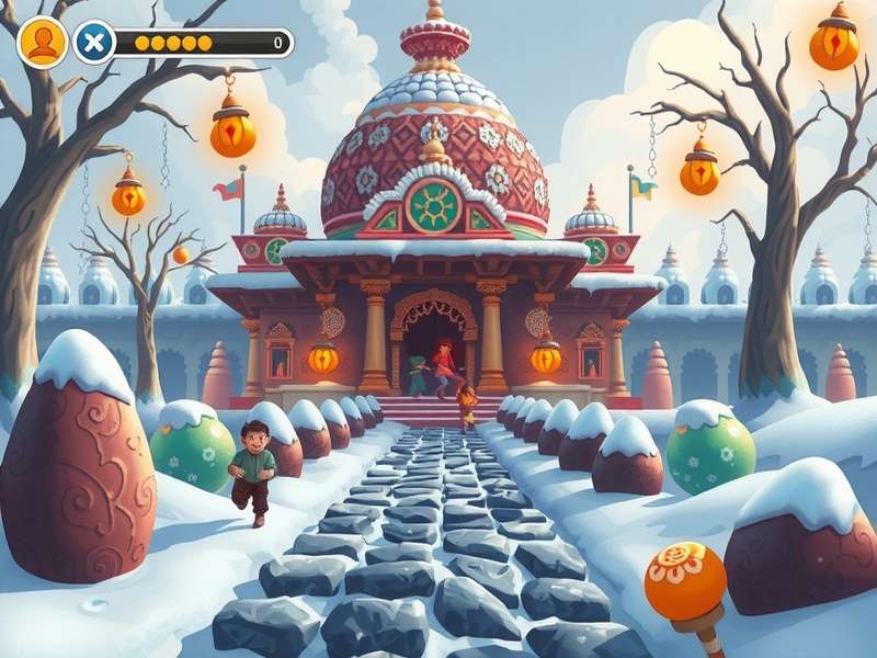 Poki Temple Run Frozen गेमप्ले